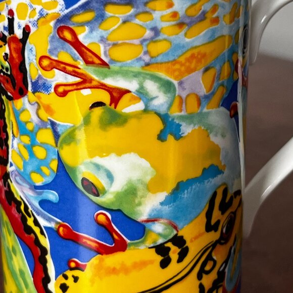 Dunoon "Caribbean" Frog Mug Jane Brookshaw Scotland Vintage Stoneware Coffee Cup - Picture 7 of 10